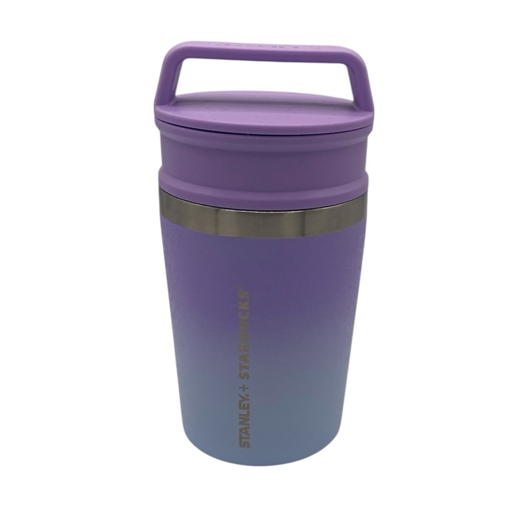 Rare STARBUCKS x STANLEY Star Sky Ice Ombré Vacuum Seal Purple Blue Tumbler